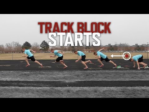 Track Starting Blocks (Slow Motion) | Acceleration Out of Your Track Blocks!