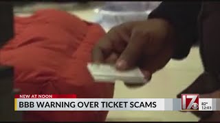 BBB warning over event ticket scams