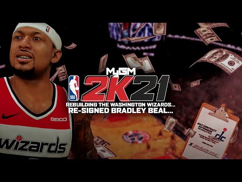 RE-SIGNED BRADLEY BEAL... FIRST GAME OF THE SEASON!!! (NBA 2K21 WIZARDS MYGM EP.5) 😤
