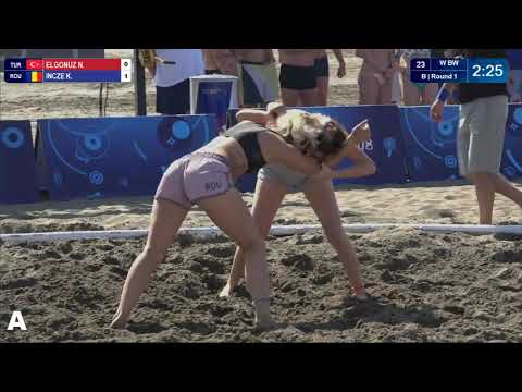 Round 1 Women's BW - 60 kg: N. ELGONUZ (TUR) v. K. INCZE (ROU)