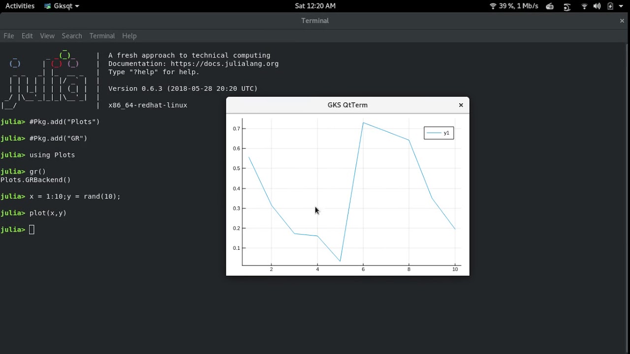 JULIA: Plot Graph