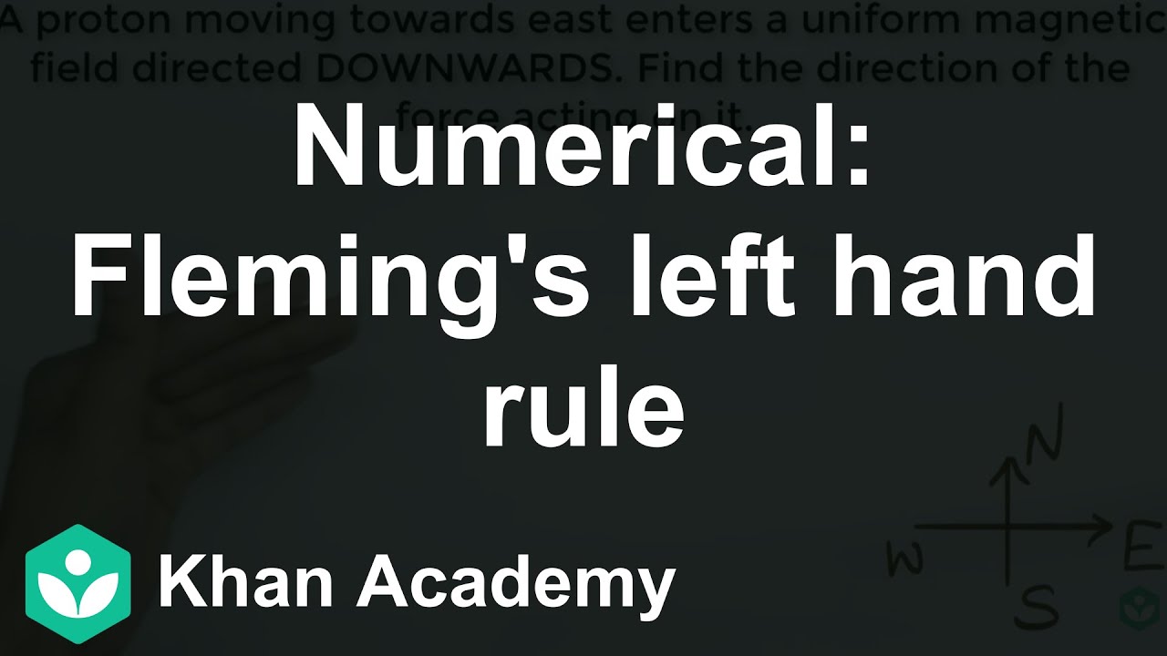 Solved numerical: Fleming's left hand rule