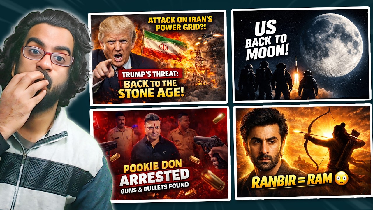 Trump Ready to Delectrify Iran, China Warns Israel, Ramayan Teaser, Astronaut Launched to Moon