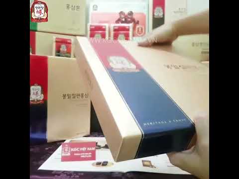 Video Chi tiết Hồng Sâm Lát Tẩm Mật Ong KGC Cheong Kwan Jang 20g x 12 gói