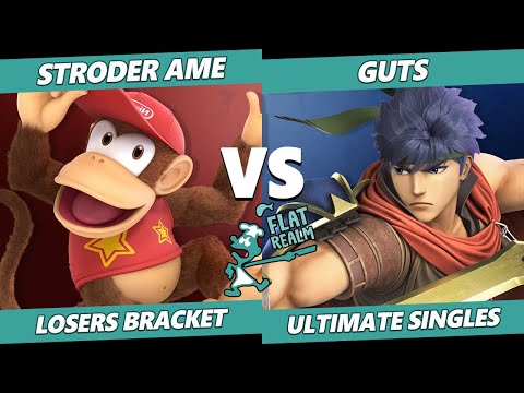 Flat Realm 8 SSBU - NVR | Stroder Ame (Diddy Kong) Vs. Guts (Ike) Smash Ultimate Losers Bracket