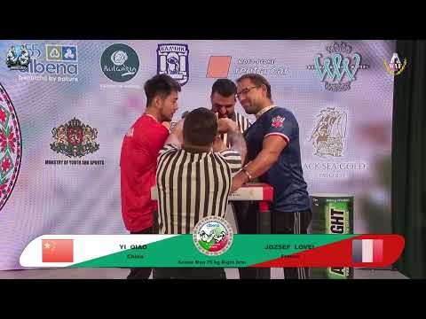 Qiao Yi vs Jozsef Lovei | Up to 75 kg | XLVI WORLD ARMWRESTLING CHAMPIONSHIP | 2025