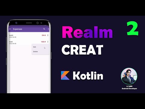 Android Realm Database CRUD PART 2 - Create ( Add Data to Realm )
