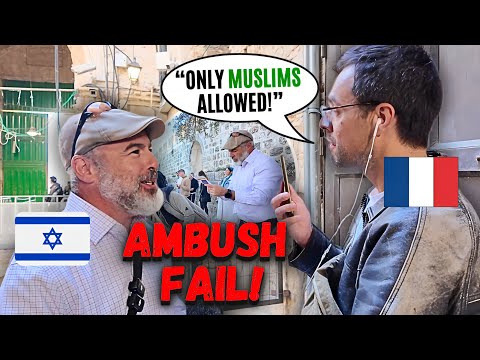 Hostile Press CONFRONTS Me For Praying on The Temple Mount - backfires instantly!