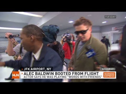 Alec Baldwin kicked off plane for game
