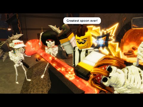 ROBLOX The Forge Funny Moments (BONE GANG) ⚒️
