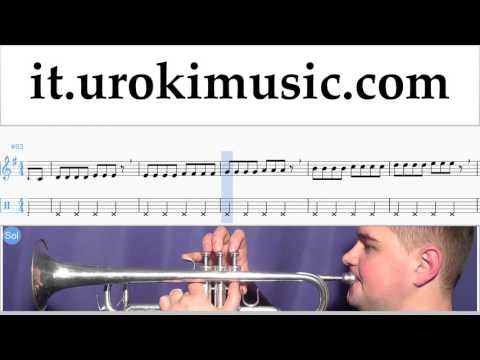 Lezioni di Tromba Miley Cyrus - Wrecking Ball Parte#1 Melodia Tutorial Spartito Imparare Insegnante