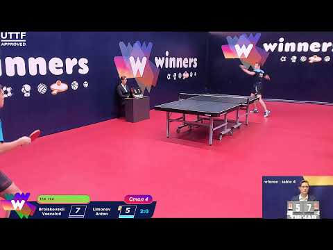 Broiakovskii Vsevolod - Limonov Anton Winners Table Tennis League  09:00 02.09.2020