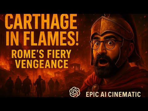 CARTHAGE IN FLAMES! 🔥 Rome's Fiery Vengeance (Epic Veo 3 AI Cinematic) #veo3  #trailer
