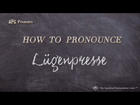How to Pronounce Lügenpresse (Real Life Examples!)