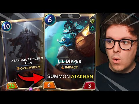 This Deck is INSANE and NOBODY Expects it! Atakhan Cheat Combo - Legends of Runeterra