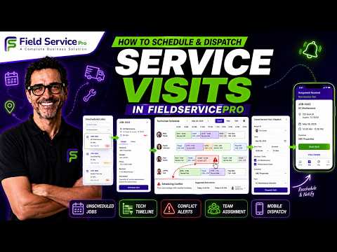 Comment planifier et répartir une visite de service dans FieldServicePro