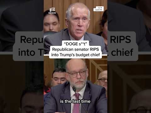 'DOGE s**t': Republican senator RIPS into Trump's budget chief