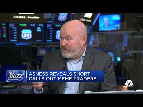 AQR's Asness reveals a short and calls out the meme trade