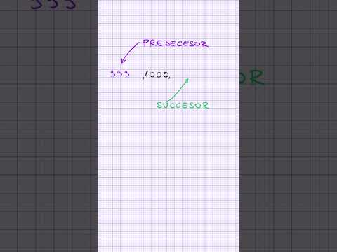 The predecessor and successor of a natural number
