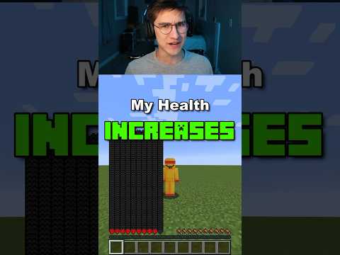 Minecraft, But If I Take Damage My Health Increases 😳❤️