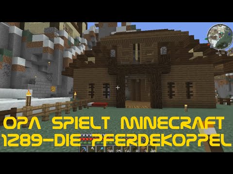 Opa spielt Minecraft 1289 - Die Pferdekoppel