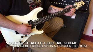Video thumbnail for Schecter Stealth C-1 Satin White Electric Guitar by Morrell Music Company