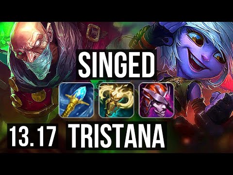 SINGED vs TRISTANA (MID) | Rank 3 Singed, 4.5M mastery, 1900+ games, 8/2/11 | EUW Challenger | 13.17