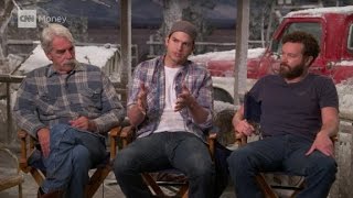 On the set of &#39;The Ranch&#39; with Ashton Kutcher a...