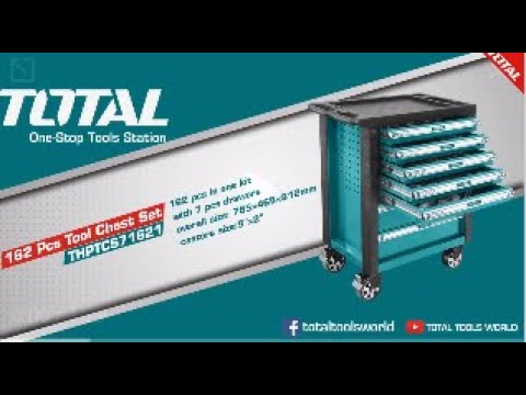 Набор инструментов TOTAL THPTCS71621 (162 предмета)
