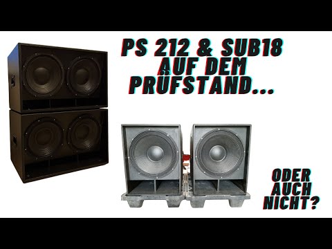 Official double 12" DIY PA subwoofer | PS 212 & SUB18 put to the test | Sound pressure level meas...