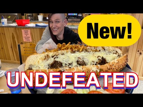 MASSIVE CHEESESTEAK CHALLENGE X2! UNDEFEATED!! NEW CHALLENGE | MOM VS FOOD | DAN KENNEDY