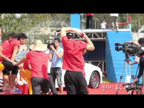 [FANCAM] 110915 KBS Dream Team Filming - Chansung (6)