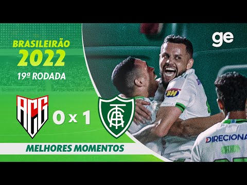 Gols e lances de Atlético-GO x América-MG