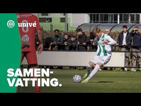 3 GOALS van EGGENS | FC Groningen O21 - FC Dordrecht O21 (samenvatting)