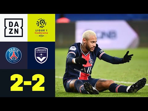 Zwei Tore in zwei Minuten reichen PSG nicht: PSG - Bordeaux 2:2 | Ligue 1 | DAZN Highlights