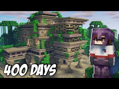 I survived 400 Days in JUNGLE ONLY biome in Minecraft Hardcore (Hindi)