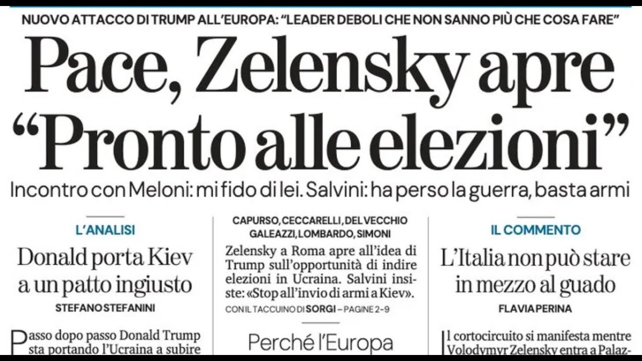 RASSEGNA STAMPA 10 DICEMBRE 2025. QUOTIDIANI NAZIONALI ITALIANI  PRIME PAGINE DEI GIORNALI DI OGGI