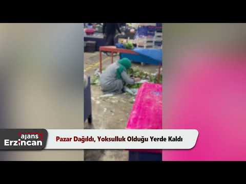 PAZARDA SEBZE TOPLAYAN BİR ANNE