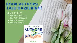 GardenComm Book Party Preview with author, Christy Wilhelmi