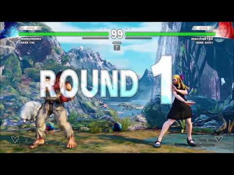 【STREET FIGHTER 5/V】Daigo Umehara(RYU)VS maccha0102(KARIN) 2matches