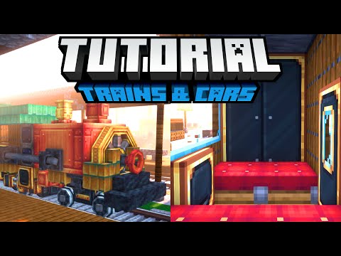 Create Mod Train Tutorial - How to make Fancy Trains in Minecraft