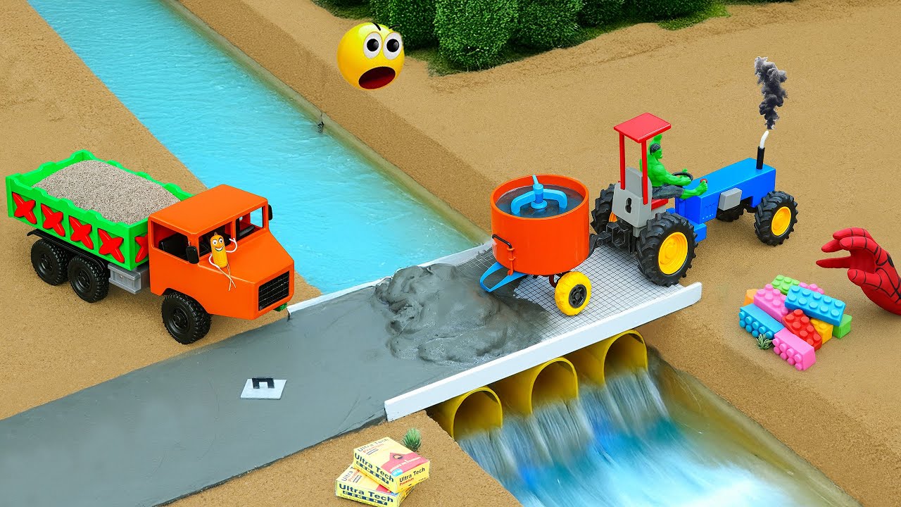 Ghost Hand Destroyed Our Logo Bridge – We Built a Strong Concrete Bridge