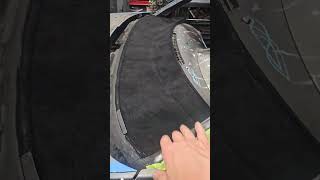 Flocking the Pontiac Supra dash plate!  Using Suede-Tex and Rust-Oleum Flat black oil based paint