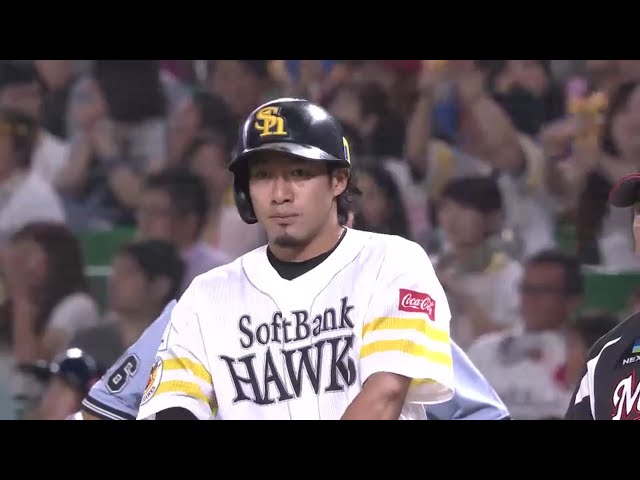 【3回裏】誰もホークス・柳田を止められない!! この日は勝ち越しのタイムリー!! 2016/8/28 H-M