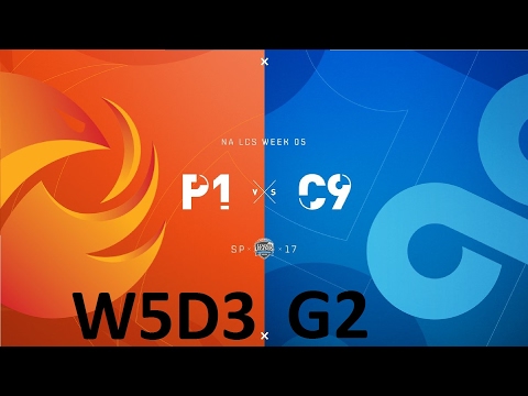 P1 vs C9 Game 2 Highlights - 2017 NALCS SPRING SPLIT - WEEK 5 DAY 3