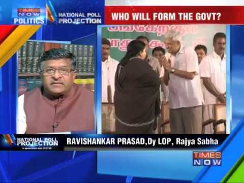 National Poll Projection -  Option 1: NDA mega alliance