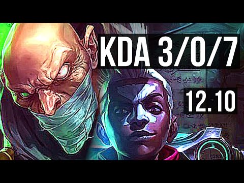SINGED vs EKKO (MID) | Rank 3 Singed, 3/0/7, 400+ games | EUW Challenger | 12.10