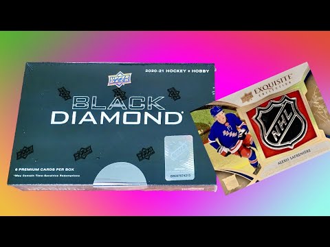 20/21 Upper Deck Black Diamond Hockey Hobby Box Break