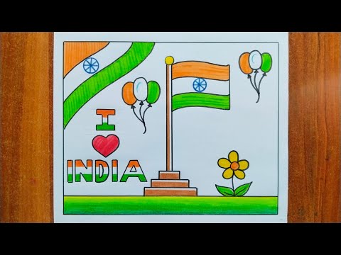 Republic Day Drawing Easy / 26 January Drawing / Republic Day Poster / Happy Republic Day Drawing