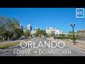 4K Drive International Drive To Downtown Orlando Orlando Florida Scenic City Driving